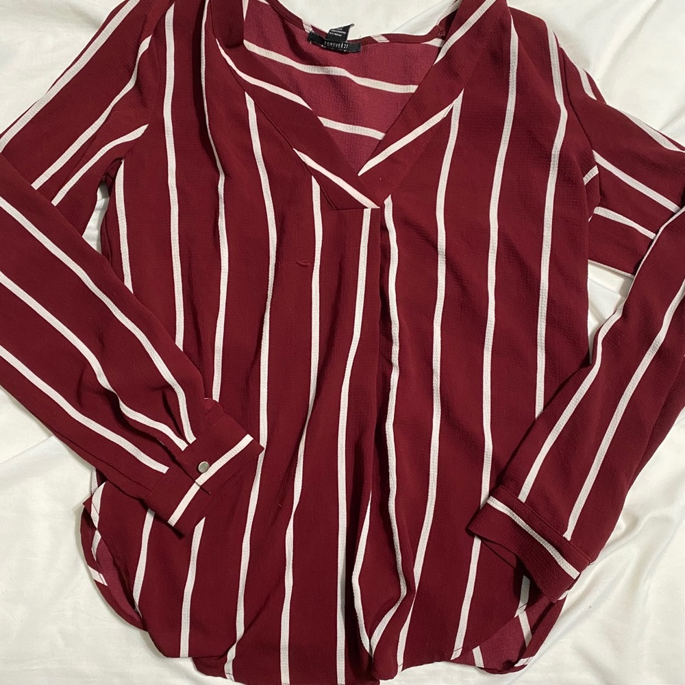 Light striped long sleeve